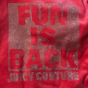 Juicy Couture Velour Orange Hoodie